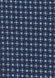 Corbata de caballero estructura casillas azul