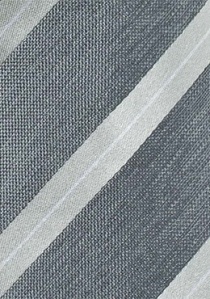 Corbata diseño a rayas gris