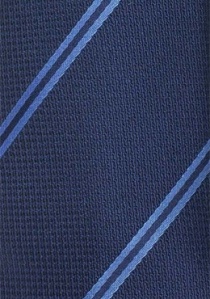 Corbata de caballero diseño a rayas azul navy azul