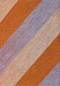 Corbata de negocios líneas naranja violeta pálido