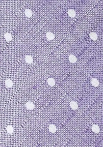 Corbata con lino punteado púrpura