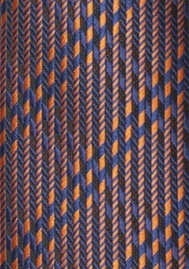 Diseño de raya de corbata naranja azul marino