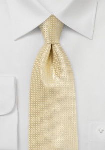 Corbata de clip amarilla con estructura