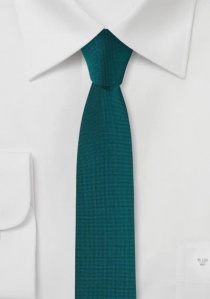 Corbata extra delgada azul-verde
