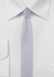 Corbata de caballero extra estrecha en lila pálido