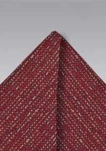 Pañuelo de bolsillo con lana rojo cereza