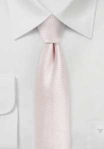 Corbata de forma estrecha estructurada rosa