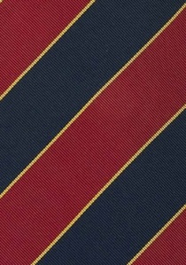 Pajarita Regimental Stripes rojo azul oscuro