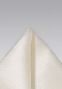 Pañuelo de adorno seda italiana unicolor marfil