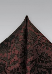 Bufanda ornamental motivo de zarcillos de burdeos