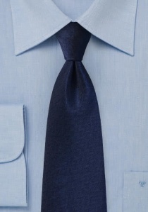 Corbata dibujo de espiga azul oscuro