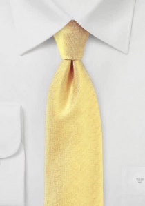 Corbata en espiga amarillo dorado