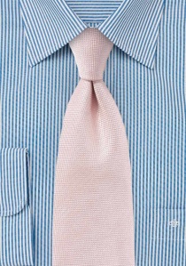 Corbata filigrana texturizada rosa pastel