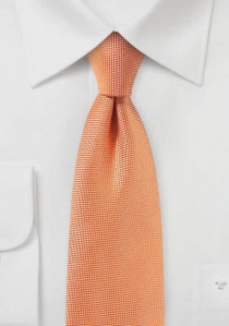Corbata de negocios filigrana naranja texturizada