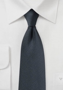 Corbata para hombre de textura fina gris oscuro