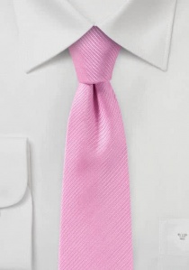 Corbata estructura a rayas rosa fucsia