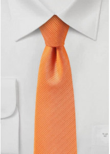 Corbata de negocios estructura a rayas naranja