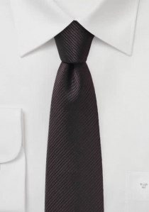 Business Tie Stripe Structure marrón oscuro