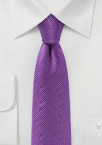 Corbata de negocios estructura a rayas lila