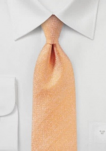 Corbata estructurada de color naranja pálido