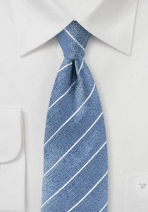 Corbata rayas gris azul
