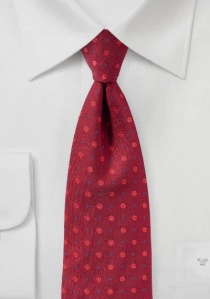 Corbata floral roja mediana
