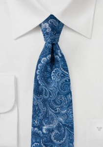 Corbata Playful Paisley Motif Azul real