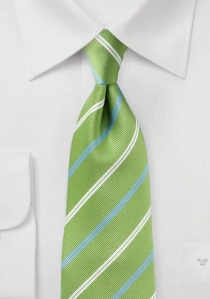 Corbata business rayas verde noble