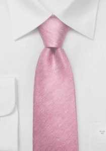 Corbata motivo dibujo de espiga moteada color rosa