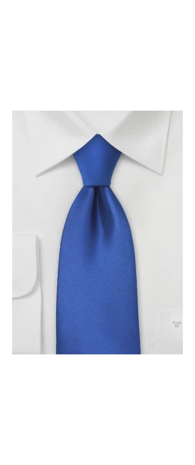 Corbata cinta eslástica azul ultramarino
