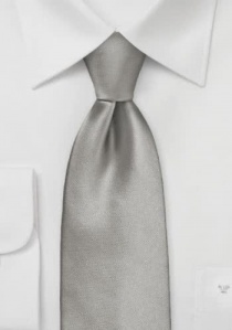 Corbata elástica gris plata