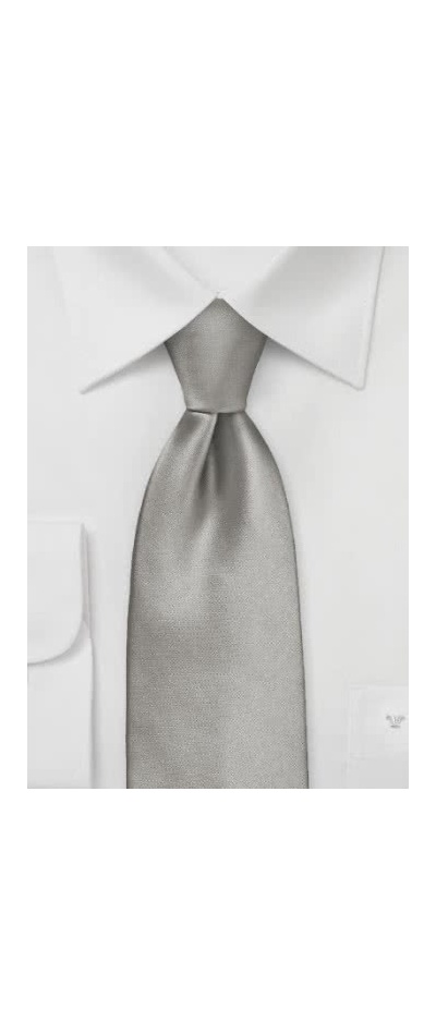 Corbata elástica gris plata |