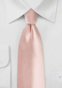 Corbata con cinta de goma rosada