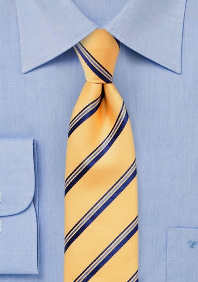 Krawatte Streifen gelb