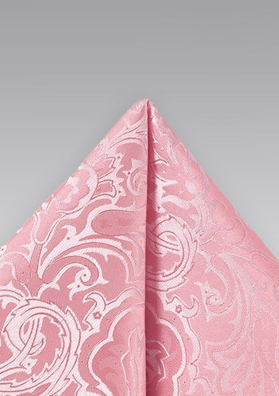 Bufanda decorativa motivo floral rosa pálido