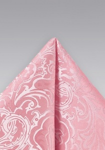 Bufanda decorativa motivo floral rosa pálido