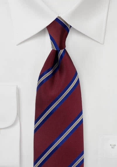 Diseño de raya de corbata burdeos