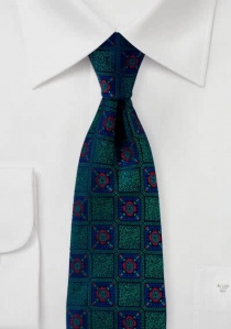Corbata de negocios Ornamentos nobles verdes