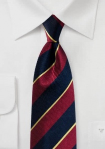 Diseño de raya de corbata burdeos azul oscuro